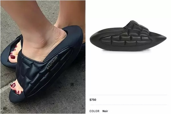 Được biết, đây là một thiết kế của Balmain có giá hơn 17 triệu đồng. Đôi dép được ví như "chiếc xuồng" vì có hình dáng khá giống và ''ăn gian" được 4-5 phân chứ chả chơi.
