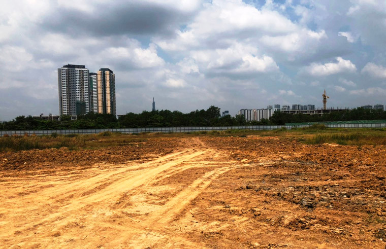 Hiện tại chỉ là khu đất hoang vắng bên cạnh tuyến cao tốc TP HCM - Long Thành - Dầu Giây.