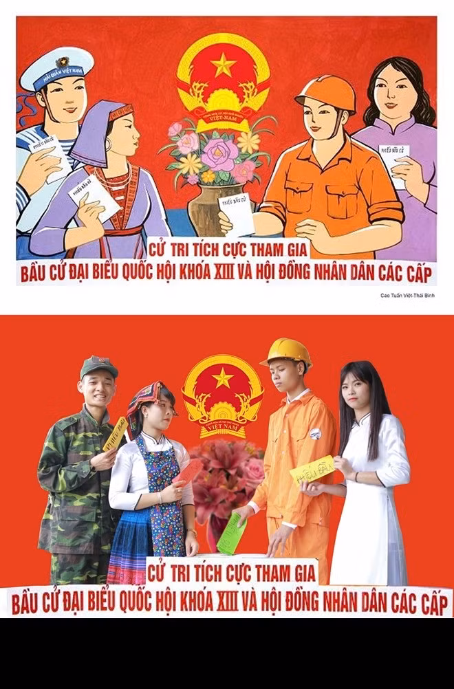 “Để mượn được bộ đồ thợ điện, mình phải nhờ mẹ gọi cho 3 người bạn và mất nhiều công mới thuyết phục được họ cho mượn cả mũ bảo hộ. Sau đó, mình đi tìm bộ nông dân cũ nhưng khó quá nên lại phải nhờ mẹ”, Minh Nhật chia sẻ.