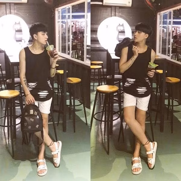 Phong cách thời trang chàng 9x hướng tới là unisex: nghịch ngợm, cá tính và hơi khác người. Lí do yêu thích phong cách ‘dị biệt’ này được Diệc Phong giải thích là vì bản thân cậu muốn trở thành 1 fashionista thực thụ.