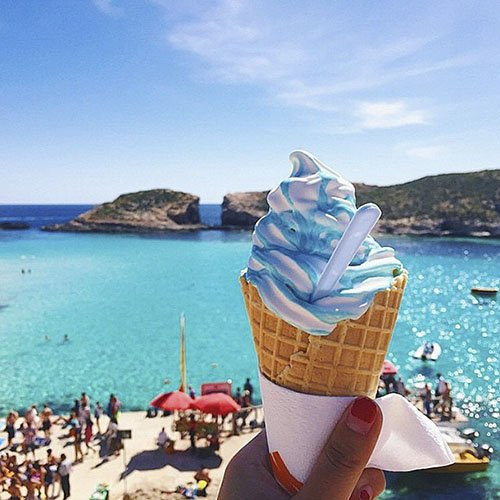 Kem dừa xanh, Malta.