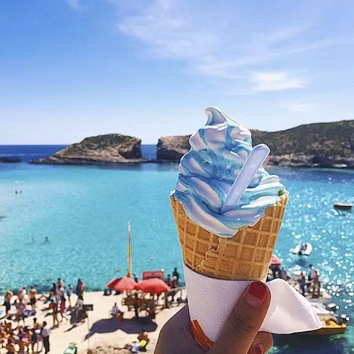 Kem dừa xanh, Malta.