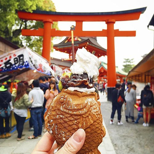 Taiyaki hình cá, Nhật Bản.