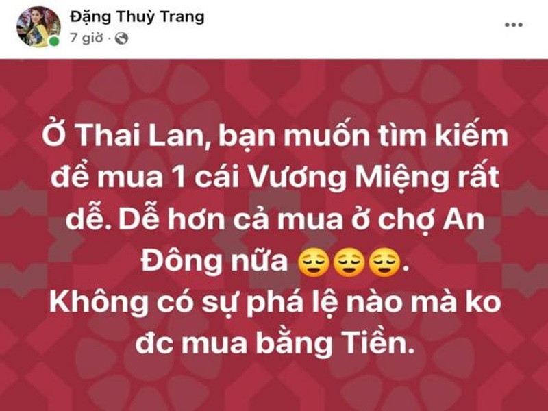 Sau khi Thùy Tiên đăng quang Hoa hậu Hòa bình Quốc tế 2021, Thùy Trang liên tục nói lời bóng gió. Ảnh: Công lý xã hội