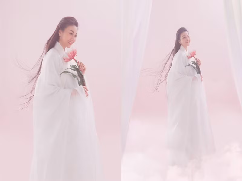 Người đối diện khó rời mắt khỏi Thanh Hằng. Ảnh: An ninh thủ đô