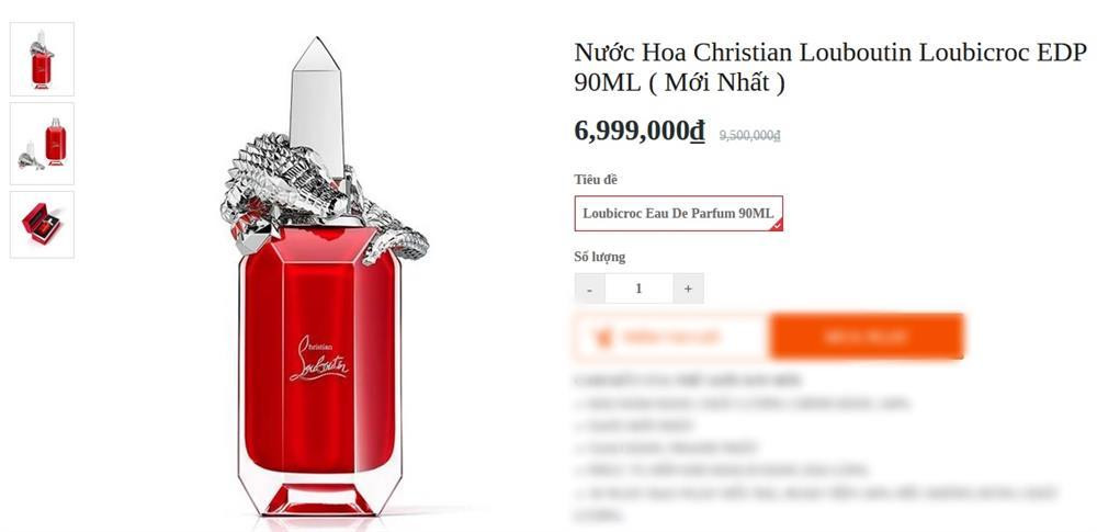 Giá mỗi chai nước hoa Trấn Thành mới tậu sương sương 7 triệu đồng/1 chai.