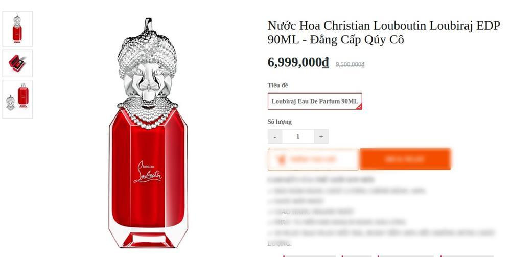 Mỗi chai nước hoa được thiết kế khá tinh xảo, đẹp mắt.