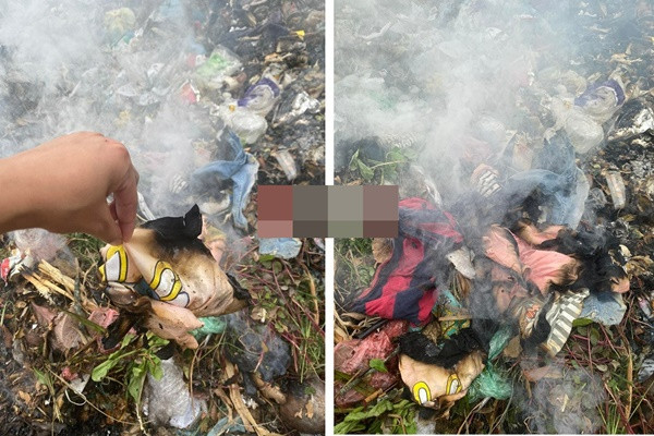 Clip bac gom rac dot nham bao tai hang 