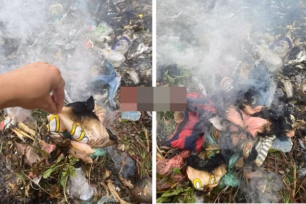 Clip bac gom rac dot nham bao tai hang 