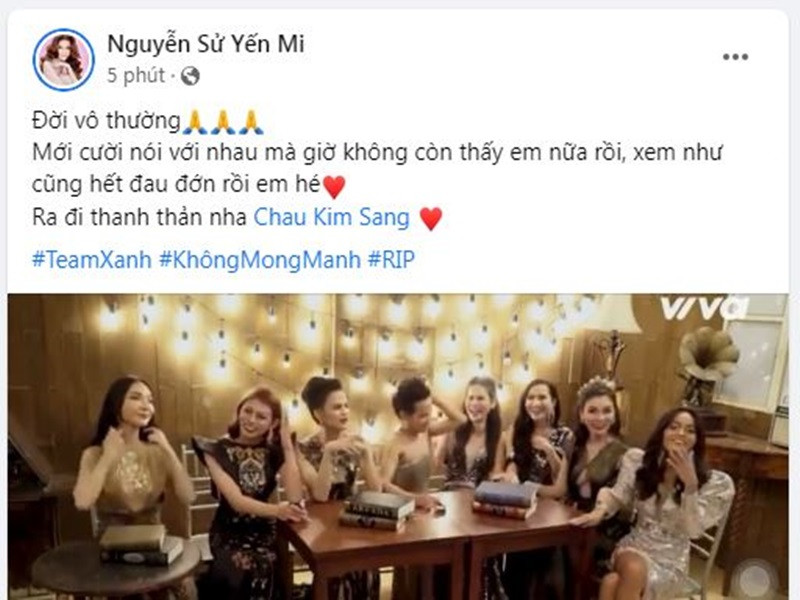 Top 10 Đại sứ hoàn mỹ 2018 Nguyễn Sử Yến Mi tiếc thương Kim Sang.
