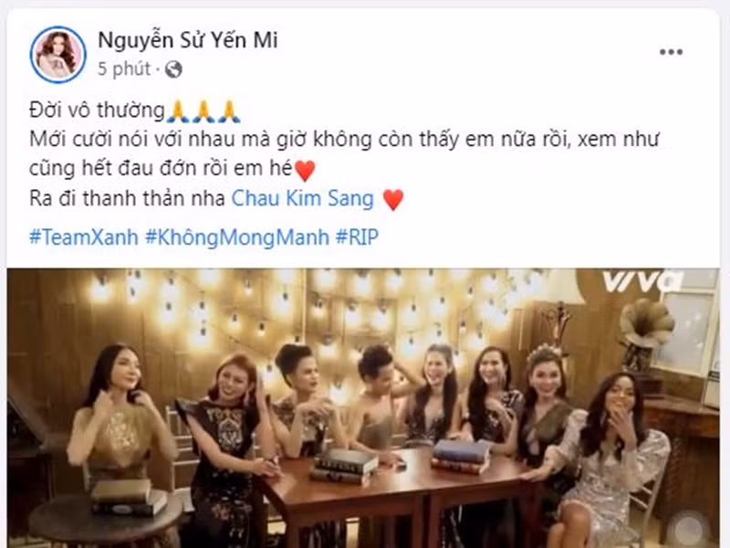 Top 10 Đại sứ hoàn mỹ 2018 Nguyễn Sử Yến Mi tiếc thương Kim Sang.