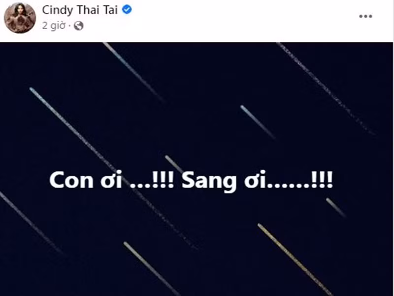 Cindy Thái Tài bàng hoàng trước sự ra đi của Kim Sang.