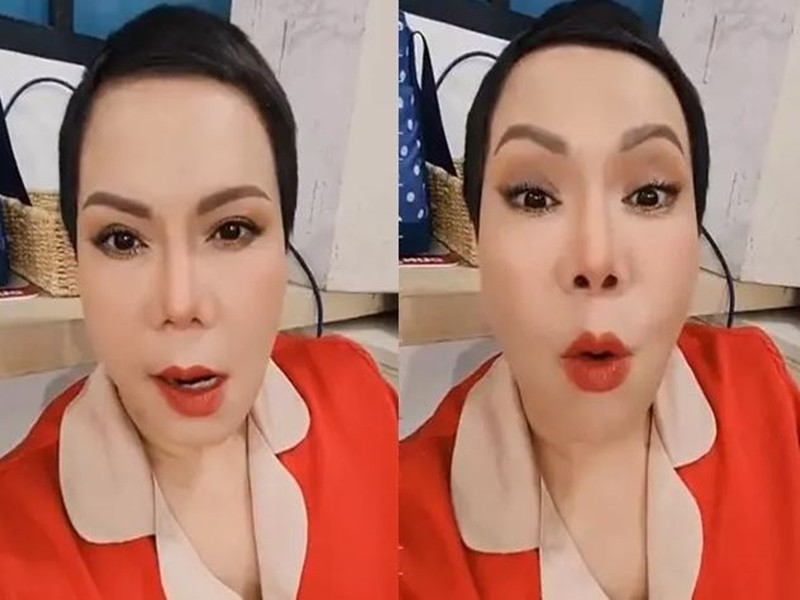 Phía Việt Hương nhận xét đoạn clip hô tên của nhiều thí sinh là "ô dề", "cái nết không hợp", "nên tém tém lại"... Việt Hương còn cho rằng các cô gái nên duyên dáng, chứ không phải la hét, làm lố ở cuộc thi nhan sắc. Ảnh: Vietnamnet