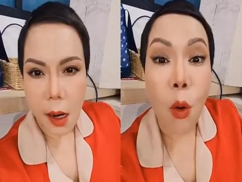 Phía Việt Hương nhận xét đoạn clip hô tên của nhiều thí sinh là "ô dề", "cái nết không hợp", "nên tém tém lại"... Việt Hương còn cho rằng các cô gái nên duyên dáng, chứ không phải la hét, làm lố ở cuộc thi nhan sắc. Ảnh: Vietnamnet