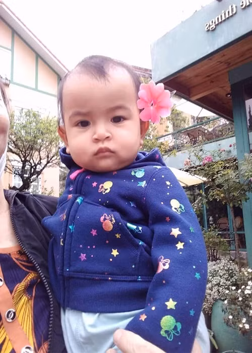 Võ Hạ Trâm mới đây cho biết, ái nữ ăn chay nhưng phát triển tốt.