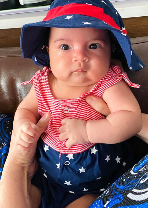 Con gái Võ Hạ Trâm - bé Moon cũng ăn chay trường.