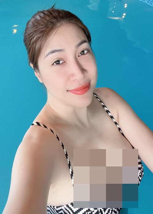 Cách đây 5 tháng, Pha Lê phẫu thuật thẩm mỹ ngực, bụng, lưng, đùi, mông. Cô sửa ngực vì vòng một vốn đẫy đà nhưng xuống cấp sau sinh.