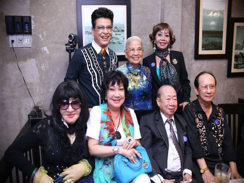 Tháng 12/2014, "Người đẹp Bình Dương" dự tiệc sinh nhật của MC Thanh Bạch. Ảnh: Người lao động