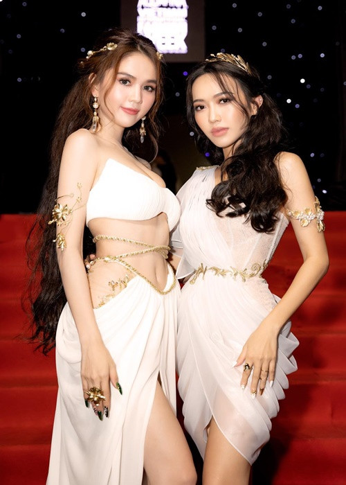 Diệu Nhi khẳng định cô không quan tâm khi bị mang lên bàn cân so sánh với Ngọc Trinh về nhan sắc và diễn xuất. Ảnh: FBNV