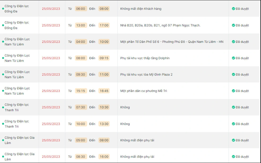 Lich cat dien Ha Noi ngay 25/5: Nhieu khu o pho co bi mat dien 8 tieng-Hinh-2