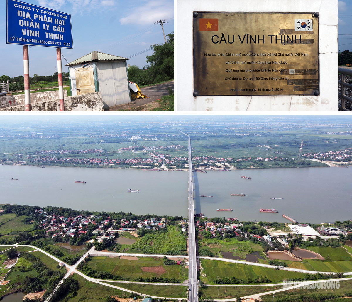 Cầu Vĩnh Thịnh được xây dựng với tổng mức đầu tư 137 triệu USD, được đầu tư từ nguồn vốn vay ODA của Hàn Quốc 100 triệu USD và vốn đối ứng của Chính phủ Việt Nam 37 triệu USD. Cầu chính thức khánh thành vào tháng 6/2014 và đi vào hoạt động cho đến nay, kết nối quốc lộ 2C với hai trục quốc lộ hướng tâm (quốc lộ 32 và quốc lộ 2), các tuyến đường cao tốc Nội Bài - Lào Cai, đường Hồ Chí Minh để tạo thành một hệ thống giao thông hoàn chỉnh, kết nối trung tâm Thủ đô với các tỉnh phía Tây Bắc như Vĩnh Phúc, Phú Thọ, Lào Cai, Yên Bái, Tuyên Quang.