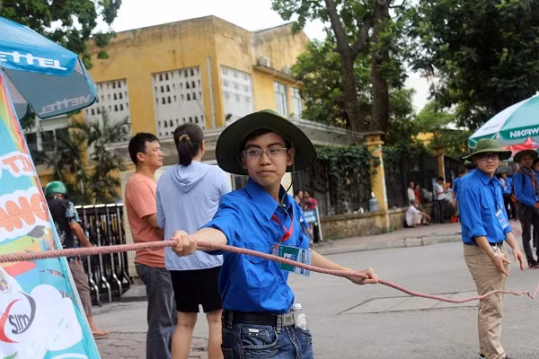 Bạn Giang dù được mệnh danh là "nấm lùn" nhưng rất nhiệt tình.