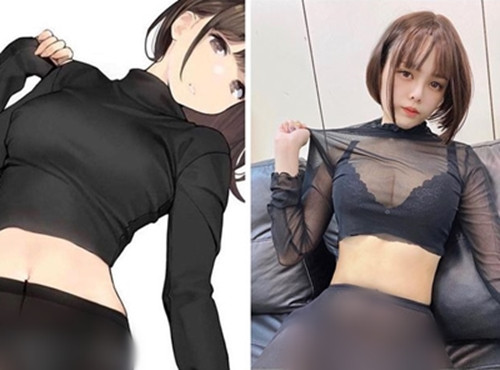 Cô nàng cũng rất biết cách làm hình ảnh, không ngại diện đồ xuyên thấu, thiếu vải, khoe đường cong cơ thể là thế mạnh của mình.