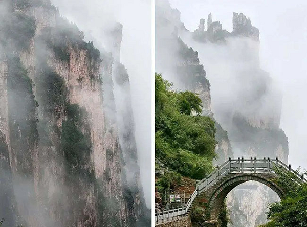 Phong cách kiến trúc của các ngôi nhà trong làng cũng rất khác so với bên ngoài. Do cấu trúc địa hình đặc biệt nên hầu hết các ngôi nhà đều được xây dựng trên núi với vật liệu được lấy từ đá địa phương, có màu đỏ sẫm, dễ kiếm, lại rẻ nên trở thành vật liệu xây dựng tốt nhất cho làng.