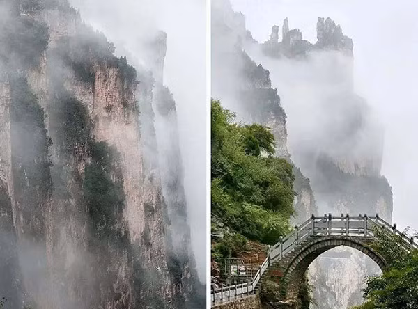 Phong cách kiến trúc của các ngôi nhà trong làng cũng rất khác so với bên ngoài. Do cấu trúc địa hình đặc biệt nên hầu hết các ngôi nhà đều được xây dựng trên núi với vật liệu được lấy từ đá địa phương, có màu đỏ sẫm, dễ kiếm, lại rẻ nên trở thành vật liệu xây dựng tốt nhất cho làng.