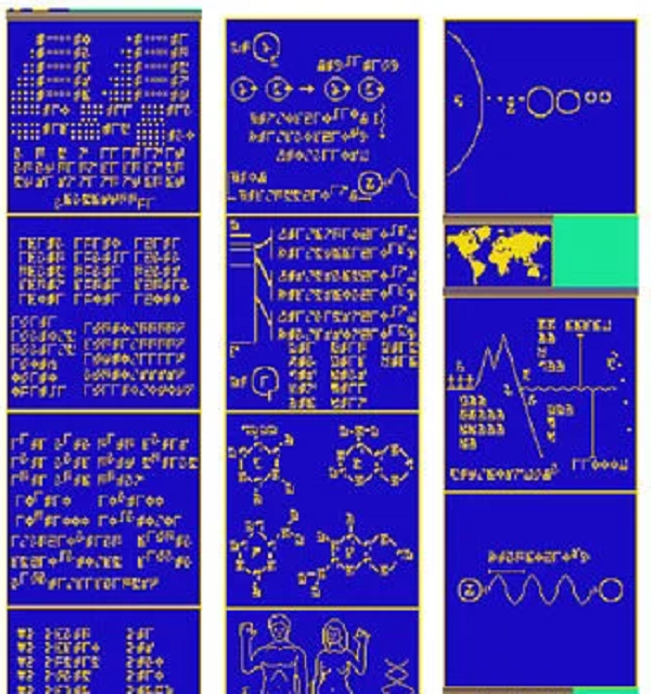 Để không làm người ngoài hành tinh hoảng sợ, những người trong ảnh sẽ vẫy tay niềm nở. Theo các chuyên gia, hình ảnh này có thể giúp nhân loại liên lạc với người ngoài hành tinh.