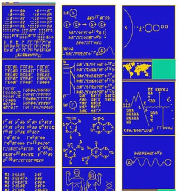 Để không làm người ngoài hành tinh hoảng sợ, những người trong ảnh sẽ vẫy tay niềm nở. Theo các chuyên gia, hình ảnh này có thể giúp nhân loại liên lạc với người ngoài hành tinh.