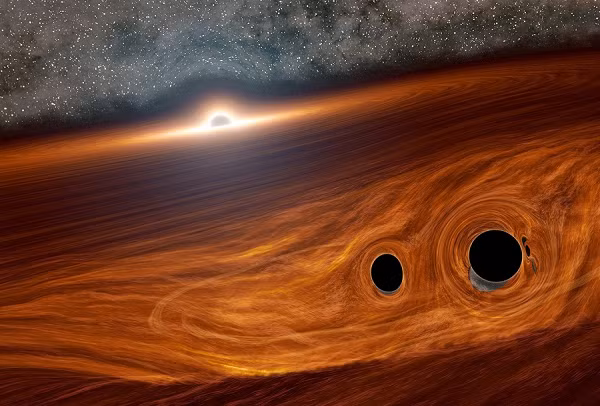 Tuy nhiên, nếu điều đó xảy ra, lỗ đen quái vật của thiên hà phải xé toạc ngôi sao, đồng thời dòng khí trong đĩa bồi tụ của lỗ đen cũng bị gián đoạn. Do điều đó không xảy ra nên giả thuyết này bị loại bỏ.