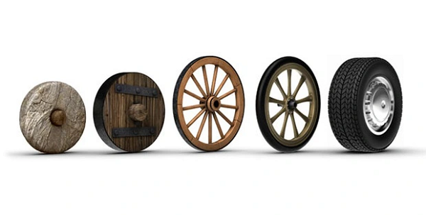 Bánh xe được phát minh vào khoảng 3.500 năm trước Công nguyên đã tạo điều kiện thuận lợi cho nông nghiệp và thương mại bằng cách cho phép vận chuyển hàng hóa đến và đi từ các chợ, cũng như giảm bớt gánh nặng cho những người đi du lịch xa.