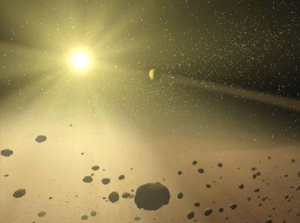 Các nguyên tố nặng từ cái chết thảm khốc của các "quái vật" nói trên đã bắn tung khắp đám mây phân tử chứa hydro và heli.