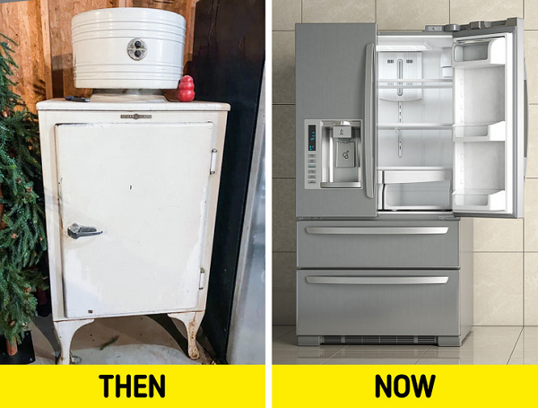 Chiếc tủ lạnh nhân tạo đầu tiên được phát minh bởi giáo sư người Scotland William Cullen vào những năm 1755. Có thể thấy chúng sở hữu thiết kế khá nhỏ gọn và dễ di chuyển.