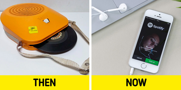 Các mẫu máy quay đĩa bán dẫn đầu tiên trên thế giới được phát triển vào năm 1955, dùng pin để cung cấp năng lượng. Đến những năm 1960, những máy ghi âm di động trở nên phổ biến.