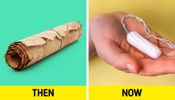 Ít ai biết rằng, những chiếc băng vệ sinh đầu tiên trên thế giới lại được làm bằng giấy cói mềm, có khả năng thấm hút do phụ nữ Ai Cập phát minh vào thế kỷ 15 trước Công nguyên.