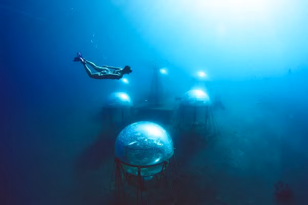 Khu vườn Nemo này gồm 6 khối cầu trong suốt dùng để trồng các loại thảo mộc, rau và hoa. Các lồng kính này sẽ tận dụng chất lượng môi trường thuận lợi dưới biển như nhiệt độ ổn định, hấp thụ CO2, kiểm soát sâu bệnh tự nhiên để tạo ra môi trường phù hợp nhằm sản xuất hàng loạt rau sạch.