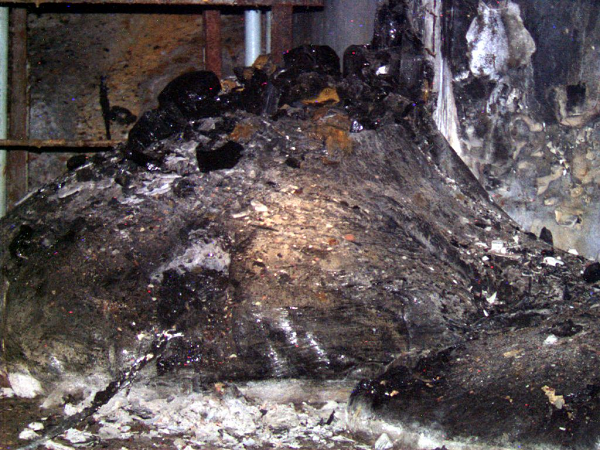 Bức ảnh nổi tiếng nhất về "chân voi' có một lịch sử bí ẩn, dường như đã được chụp bởi Artur Kyerev, Phó Giám đốc nghiên cứu dự án Shelter Object, bên dưới phòng phản ứng 217 của lò phản ứng hạt nhân Chernobyl bị đắm năm 1996.