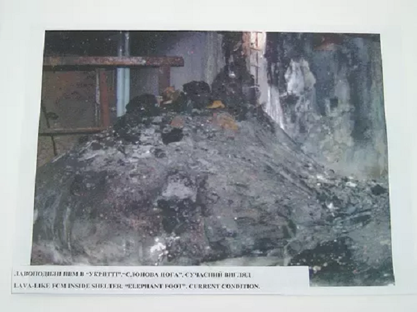 Phó giám đốc Artur Korneyev đã đến Chernobyl nhiều hơn bất kỳ ai, đồng nghĩa với việc bị nhiễm xạ nhiều nhất. Được biết, ông đã dựng máy ảnh hẹn giờ để chụp tấm hình đặc biệt này. Kết cấu mờ ảo, sần sùi của bức ảnh được cho là do lớp bức xạ chết người của “Chân Voi”, ngay cả khi nó đã hình thành từ 10 năm trước.