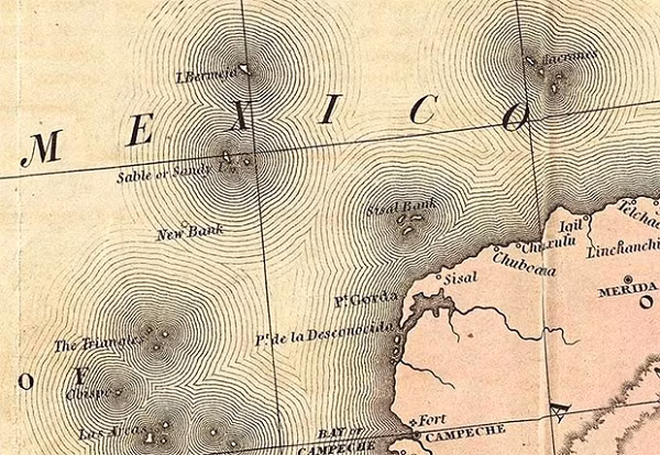 Bermeja từng là một hòn đảo nằm ở phía nam bờ biển Yucatán và xuất hiện trên nhiều bản đồ cho đến thế kỷ 20 thì đột nhiên biến mất và không ai có thể tìm ra hay chứng minh là nó từng tồn tại. "Hòn đảo ma" này đến nay vẫn là một trong những bí ẩn lớn nhất của đại dương.