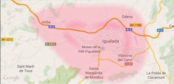 Khu vực ảnh hưởng khá rộng, gồm 6 thị trấn với hàng nghìn dân.