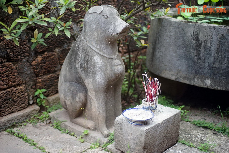 Trải qua hàng trăm năm, dòng nghệ thuật này vẫn còn hiệu hữu một cách cụ thể, không trùng lặp về hình thức, nội dung, ý nghĩa với bất cứ loại hình nghệ thuật tượng tròn nào khác trong cả chiều dài của nền nghệ thuật tượng cổ gắn với truyền thống, dân tộc. Ảnh: Tượng chó ở lăng Quận công Phạm Đôn Nghị, Hoài Đức, Hà Nội.