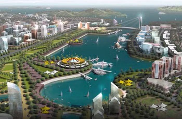 Ngoài Vân Đồn, hiện Chính phủ cũng đang có chủ trương thành lập hai đơn vị hành chính - kinh tế đặc biệt khác là Bắc Vân Phong - Khánh Hòa và Phú Quốc - Kiên Giang. Ảnh: mô hình đô thị thông minh Vân Đồn. Ảnh: Vietnamnet.