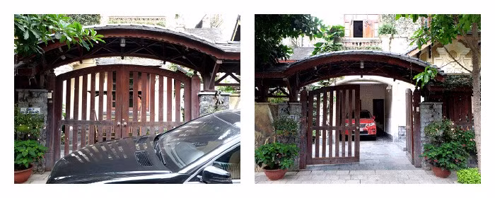 Những chiếc cổng giống hệt nhau.