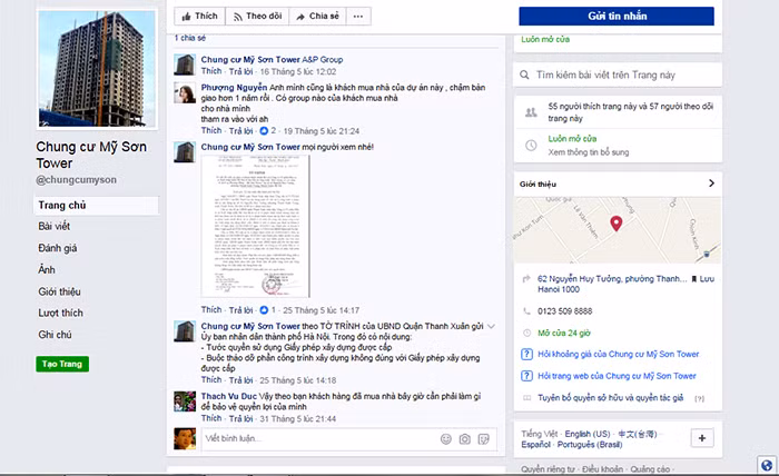 O at rao ban can ho My Son Tower sau de xuat tuoc giay phep XD