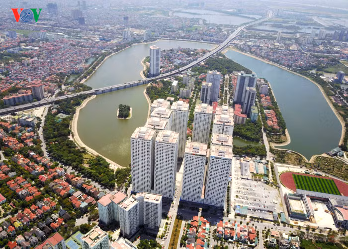 Hà Nội là địa phương Mường Thanh vướng nhiều sai phạm nhất. Nhiều dự án của Mường Thanh ở Hà Nội đều liên quan đến việc xây vượt tầng, phá vỡ quy hoạch. Ảnh minh họa: Khu đô thị Linh Đàm, một dự án của Mường Thanh. Nguồn: VOV.