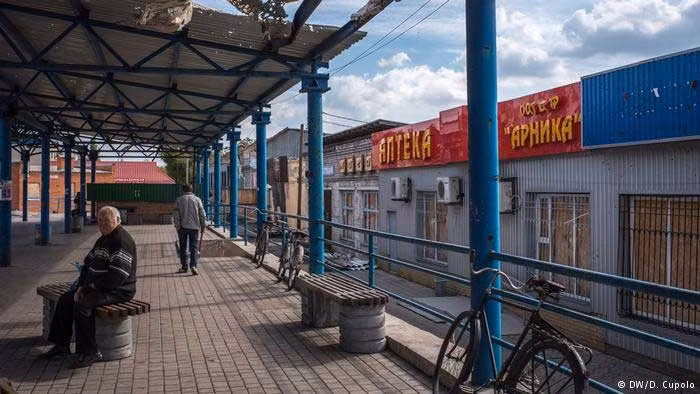 Hình ảnh vùng làng quê ở ngoại ô Donetsk. Ảnh DW