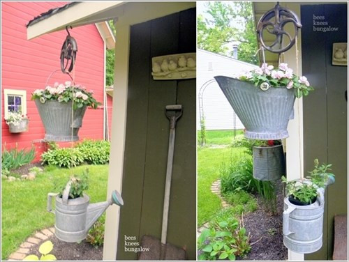 Thiết kế theo ý tưởng của một khung ròng rọc. Ý tưởng ròng rọc này phù hợp với phần sân vườn ngoài trời của căn hộ.