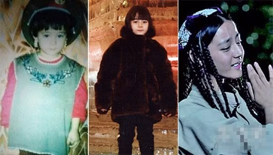 Diễn viên trẻ Địch Lệ Nhiệt Ba như công chúa nhỏ.